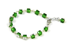 yzANZT[@lbNX@TIXtXL[NX^J[L[uO[CG[S[huXbgbracciali a rosario con cubetti di cristallo swarovski colori verde e giallo