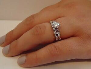 yzANZT[@lbNX@X^[OVo[ktXgbvargento sterling 925 eternity anello nuziale amp; cinturino con 150 kt