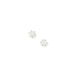 【送料無料】アクセサリー　ネックレス　イヤリングピンdonna con zirconi cubici in oro 9ct orecchini a perno artiglio 6 4mm