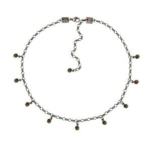 【送料無料】アクセサリー ネックレス チェーンコリアーコレクションベージュスモークトパーズシルバーkonplott catena collier tutui collection beige chiaro smoked topaz argento