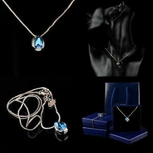 �y���������z�A�N�Z�T���[�@�l�b�N���X�@�l�b�N���X�y���_���g�y���_���g�s���N�S�[���h�N���X�^��collana donna pendente blu occhio ciondolo colore oro rosa 18 kt cristallo