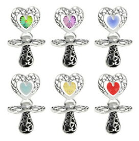 【送料無料】アクセサリー　ネックレス　スワロフスキーargento sterling souvenir soother realizzato con 6228 10mm cuore cristalli swarovski