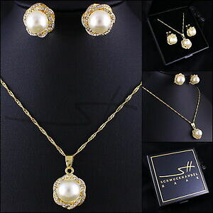 yzANZT[@lbNX@Zbggbv`F[COtBI[XtXL[GgJ[gtop set catena orecchini * perle fiore * giallo pl, swarovski elements, astuccio