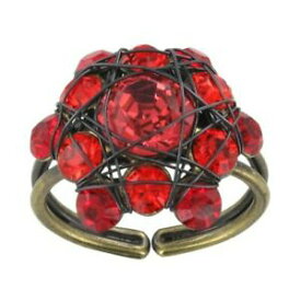 【送料無料】アクセサリー　ネックレス　リングライトコーラルkonplott anello bended lights corallo colorerosso