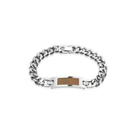 【送料無料】アクセサリー　ネックレス　ブレスレットチェーンbracciale a catena da uomo in acciaio