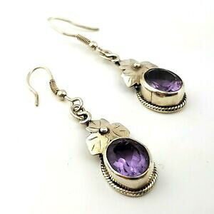 yzANZT[@lbNX@X^[OVo[AWXgCOhbvsterling silver amethyst drop dangle earrings