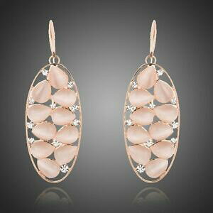 yzANZT[@lbNX@COhbvpeach orecchini a goccia cristallo ovale per donne ragazze donna me0203