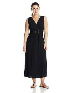 �y���������z�A�N�Z�T���[�@�l�b�N���X�@�����O�T�C�Y�v���X�A�����Jstar vixen womens plussize maniche oring maxidress,, nero, taglia 2x plus usa