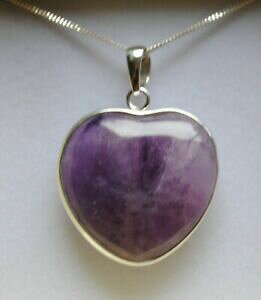 yzANZT[@lbNX@X^[OVo[{bNXn[gy_gAWXglbNXgrande argento sterling con ametista collana con ciondolo a forma di cuore in confezione r