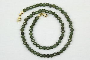 �y���������z�A�N�Z�T���[�@�l�b�N���X�@�l�b�N���X�r�[�Y5mm giada collana 5 mm perline naturale verde varie lunghezze