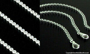 yzANZT[@lbNX@X^[OVo[ejXuXbgzCgbianco con zirconi e argento sterling bracciale tennis