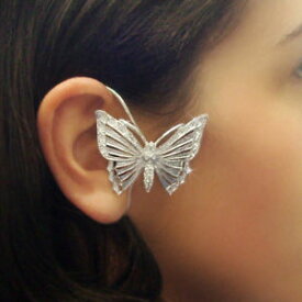 【送料無料】アクセサリー　ネックレス　イヤーカフバタフライシルバーバタフライムーンライトjoliko ohrklemme ear cuff farfalla argento pl butterfly moonlight destra