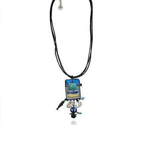 �y���������z�A�N�Z�T���[�@�l�b�N���X�@�l�b�N���Xlol bijoux collana gatto blu