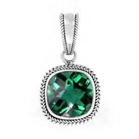 【送料無料】アクセサリー　ネックレス　ペンダントスターリングシルバーpendente argento sterling con quarzo verde nklp001gq