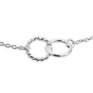 yzANZT[@lbNX@Jt\[VOVo[Vo[bracciale solu anelli argento 925 argento da donna donne ragazza infinity amore