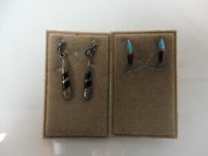 yzANZT[@lbNX@COsAXVo[^[RCYIjLX2 paar bella orecchini orecchini__ argento 925 __ con turchese e onice __