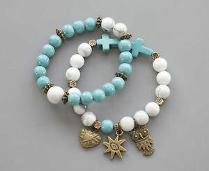 yzANZT[@lbNX@uXbg~^[RCYZbggemstone bracciale set 8mm e 810mm turchese howlite 2010