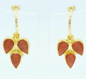 yzANZT[@lbNX@COaylas placcato oro semi preziosi gem stone occhi di gatto orecchini