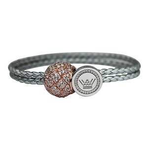 �y���������z�A�N�Z�T���[�@�l�b�N���X�@���U�[�u���X���b�g�o�b�N���r�[�Yin pelle bracciale con charm donne argento sterling fibbia perline di cristallo 3 colori