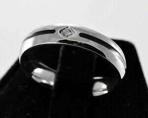 yzANZT[@lbNX@XgCvzCgL[uTt@CAOVo[incisibile argento con nero a righe bianco zirconi cubici zaffiro anello