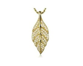 【送料無料】アクセサリー　ネックレス　スターリングシルバーハワイアンマイレペンダントplaccato oro giallo argento sterling 925 hawaiano maile foglia ciondolo