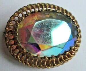 yzANZT[@lbNX@S[J{V|vBe[Wbroche ancienne couleur or cabochon taill pingle pompe bijou vintage 5145