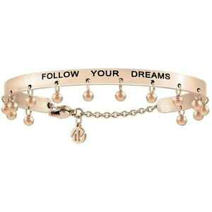 �y���������z�A�N�Z�T���[�@�l�b�N���X�@���^���u���X���b�g�s���N�S�[���hbracciale rigido nomination messaggiamo 027411013 oro rosa follow your dreams
