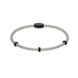 【送料無料】アクセサリー　ネックレス　メタルブレスレットクロスbracciale rigido uomo morellato cross sahu08 misura l acciaio nero fiv