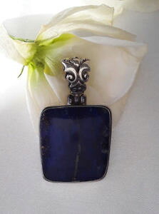 �y���������z�A�N�Z�T���[�@�l�b�N���X�@���_���A���W�F���g���s�X���Y��agnes creations sympa pendentif femme moderne en argent 925 orn lapis lazuli