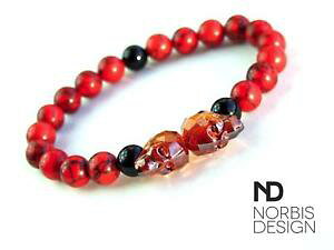 yzANZT[@lbNX@Y^[RCYIjLXXJXtXL[C`uXbgmens turcheseonice teschio braccialetto con cristalli swarovski 69 pollici con elastico