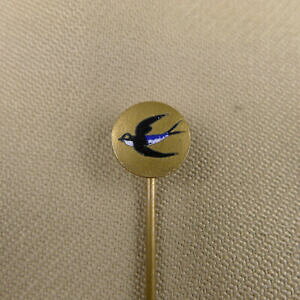 yzANZT[@lbNX@V|[lN^Cancienne pingle chapeau, cravate oiseau hirondelle maill