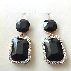 yzANZT[@lbNX@COgJ[S[hIjLXorecchini donna retr colore oro con onice nero e zirconi bianchi 198 t