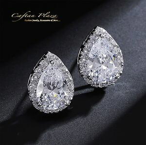 【送料無料】アクセサリー ネックレス イヤリングコインイヤリングクリスタルラインストーンホワイトorecchini a bottone orecchini sposa matrimonio strass cristallo argento bianco zikonia aaa