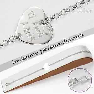 yzANZT[@lbNX@JX^Vo[uXbgbracciale personalizzato con cuore incisione gratis argento 925 regalo