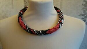 yzANZT[@lbNX@r[YlbNXnhChr[Ymulticolor uncinetto perline collana 20in51cm fatto a mano, perline toho