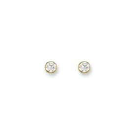 【送料無料】アクセサリー　ネックレス　ktイヤリングcon zirconi cubici in oro 9 kt 5 mm rubover orecchini e r j co