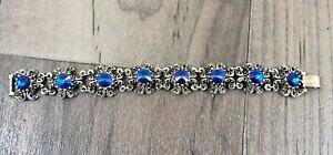 yzANZT[@lbNX@Tt@CAKXBe[W^Vo[RX`[WG[uXbguXbgvetro zaffiro vintage argento metallo bigiotteria donna braccialebr