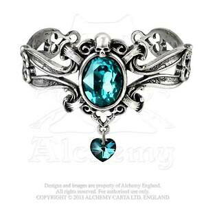�y���������z�A�N�Z�T���[�@�l�b�N���X�@�S�V�b�N�u���X���b�g�s���[�^�[alchemy gothic la dogaressas last love bracciale peltro cristallo blu a104