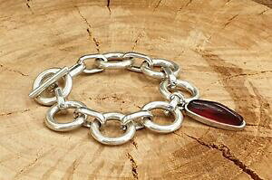 �y���������z�A�N�Z�T���[�@�l�b�N���X�@�f�v���^�h�`�F�[���u���X���b�gpulsera mujer bao de plata de eslabn silver plated big chain bracelet 50 7