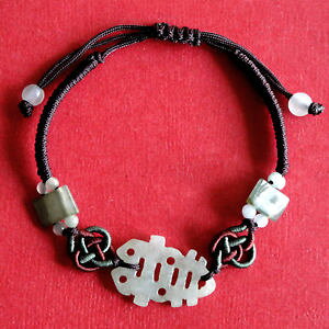 �y���������z�A�N�Z�T���[�@�l�b�N���X�@�u���X���b�g�V�m���k�tbracelet feng shui portebonheur symbole chinois jade neuf bjb0077