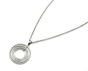�y���������z�A�N�Z�T���[�@�l�b�N���X�@cl1101e * sautoir collier pendentif multicercles ouverts mtal strass argent