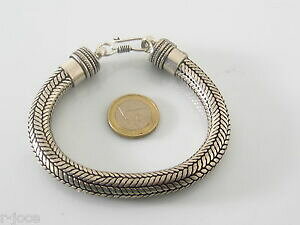 �y���������z�A�N�Z�T���[�@�l�b�N���X�@�J�t�X�l�[�N���E���hbracciale snake tondo in argentone di 10 mm 24 cm polsi medio grandi