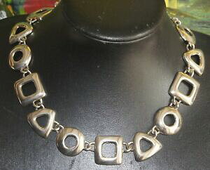 �y���������z�A�N�Z�T���[�@�l�b�N���X�@�R���A�[���X�f���R�[�g�h�t�H�[��collier ras du cou en mtal argent de forme gomtrique rond carr triangle