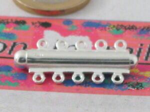 �y���������z�A�N�Z�T���[�@�l�b�N���X�@�V���o�[�L���b�v�C�^���A���C��1 chiusura ad innesto in argento 925 di 32 x 13 mm x 5 fili made in italy