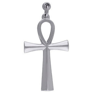 �y���������z�A�N�Z�T���[�@�l�b�N���X�@�X�e�����X�X�`�[���N���X�y���_���g�G�b�W�y���_���gacciaio inox bordo smussato ankh pendente a croce lucidato ciondolo piccolo