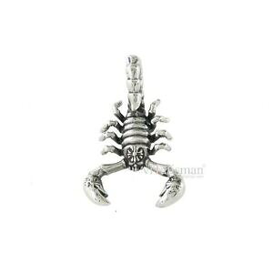 �y���������z�A�N�Z�T���[�@�l�b�N���X�@�`�F�[���X�e�����X�y���_���gscorpione, forza animale, catena, acciaio inox, ciondolo, amuleto, talismano, vitalisman, ea1223