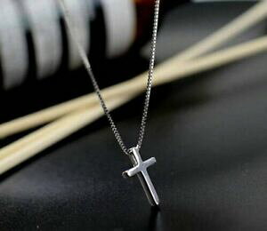 �y���������z�A�N�Z�T���[�@�l�b�N���X�@�X�^�[�����O�V���o�[�y���_���g�N���X�K�[���Y�o�v�e�X�}�l�b�N���X925 argento sterling ciondolo croce ragazze battesimo comunione collana regalo