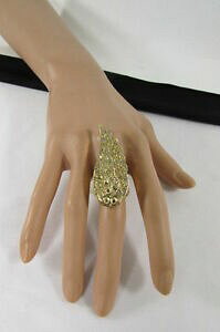 yzANZT[@lbNX@OS[h^r[Ymoda donna anello grande metallo oro lungo desert eagle ali dangelo perline