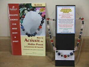 yzANZT[@lbNX@C`lbNXla felicit un olisticohandmade 18 pollici esoterico gemstone collana pi un libro