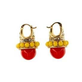 【送料無料】アクセサリー　ネックレス　イヤリングミニパールレトロビンテージorecchini dormeuse dorato mini perla rosso giallo retr vintage qd1